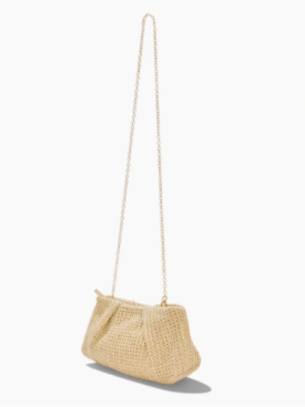 Capittana Oversized Raffia Clutch Crossbody Straw Bag NWT